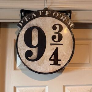 Open Road Brands Black and White Platform Wall Clock